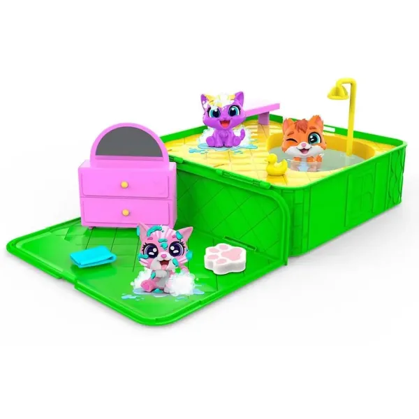 Washy Friends: Color Reveal Kúpeľ mačičiek s jacuzzi a doplnkami obrázok 3
