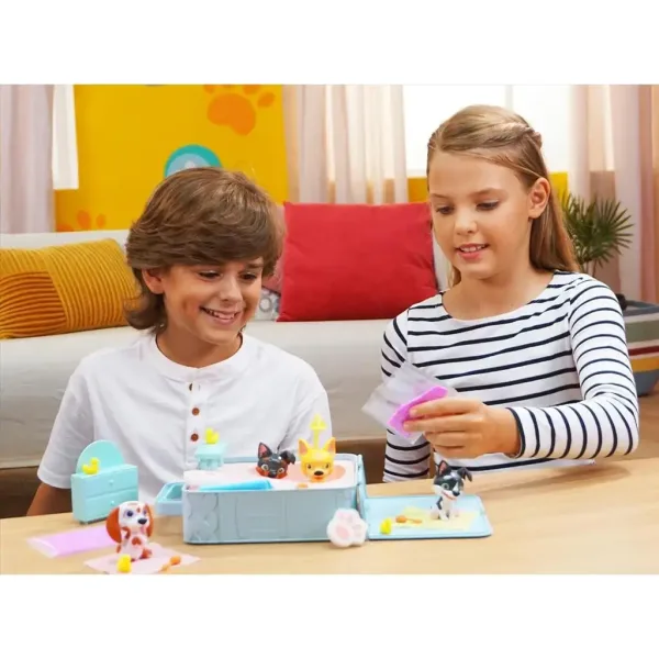 Washy Friends: Color Reveal čľapkajúce 3 psíky s jacuzzi a doplnkami obrázok 2