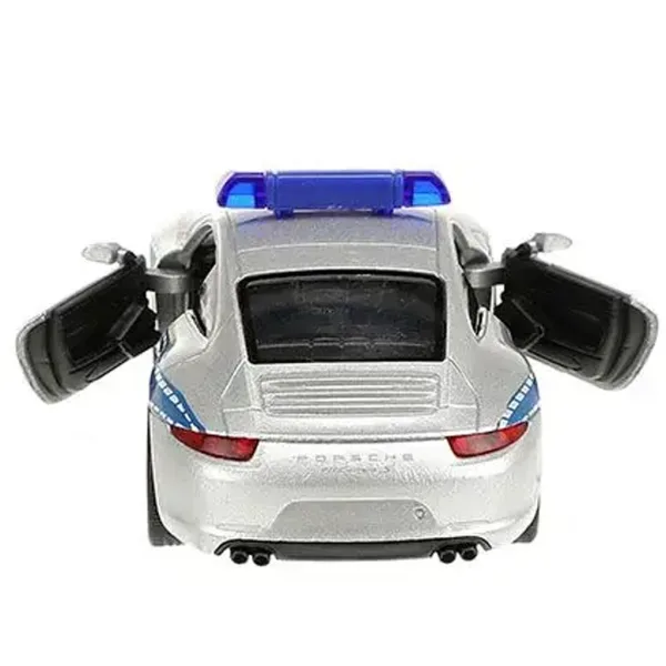 Welly: Porsche 911 policajné kovové modelové autíčko 11 cm obrázok 3