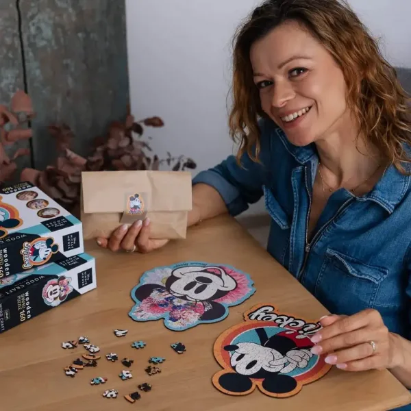Wood Craft: Disney - Retro Mickey Mouse 160 ks prémiové drevené puzzle - Trefl obrázok 3