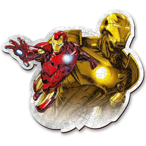 Wood Craft: Marvel Avengers - Iron Man 160 kusový prémiový drevený puzzle - Trefl obrázok 2