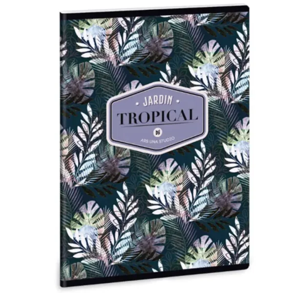 Ars Una: Floral Palm Leaf štvorcový zošit A/5 40 listov obrázok 1