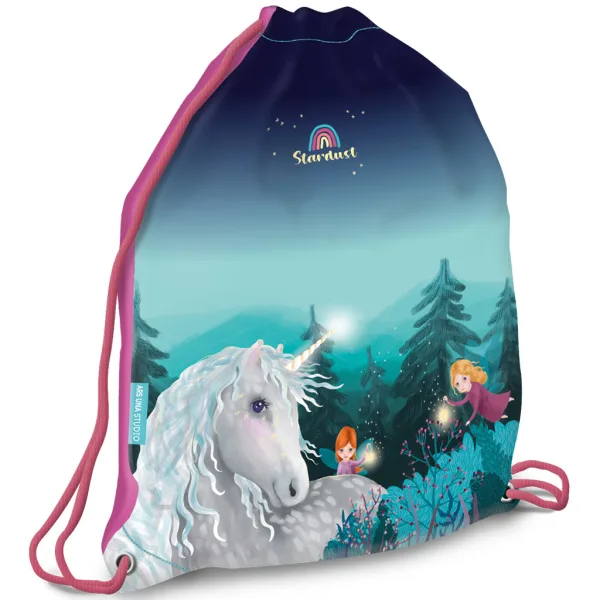 Ars Una: Stardust unicorn vrecko na telocvik, športový vak 23x42cm obrázok 1