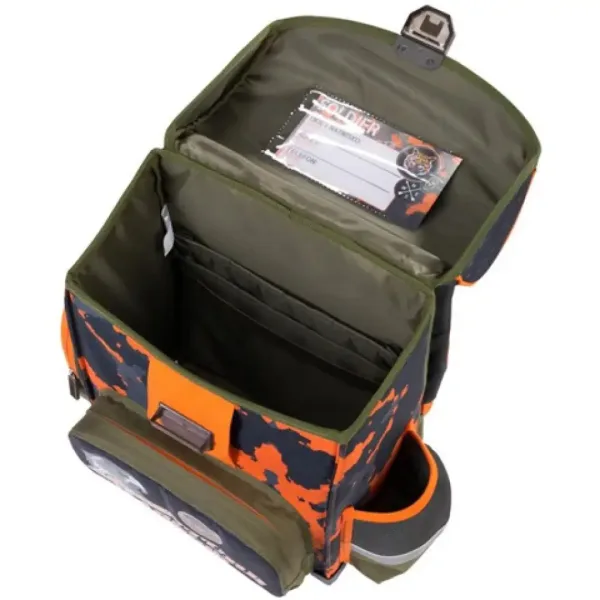 Bambino: Military ergonomická školská taška, batoh 36x27x14cm obrázok 5