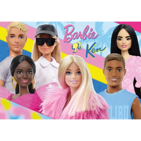 Barbie a jej priatelia 2x60-dielne maxi podlahové puzzle 50x35 cm - Lisciani obrázok 2