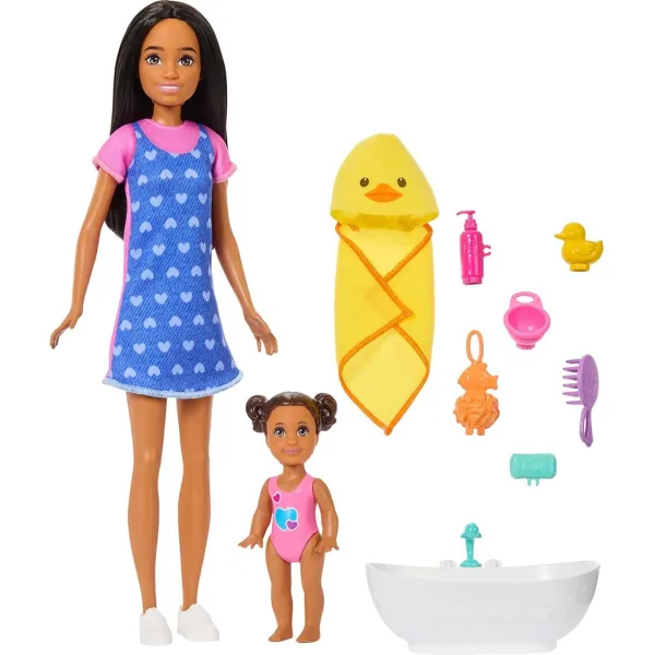 Barbie bábika v oblečení so srdiečkami - Mattel obrázok 2