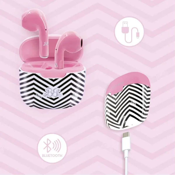 Barbie Bezdrôtové Bluetooth ružové slúchadlá - Lisciani obrázok 3