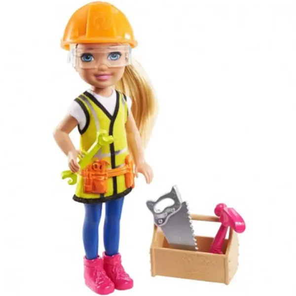 Barbie: Chelsea staviteľka kariérna bábika 15cm - Mattel obrázok 2