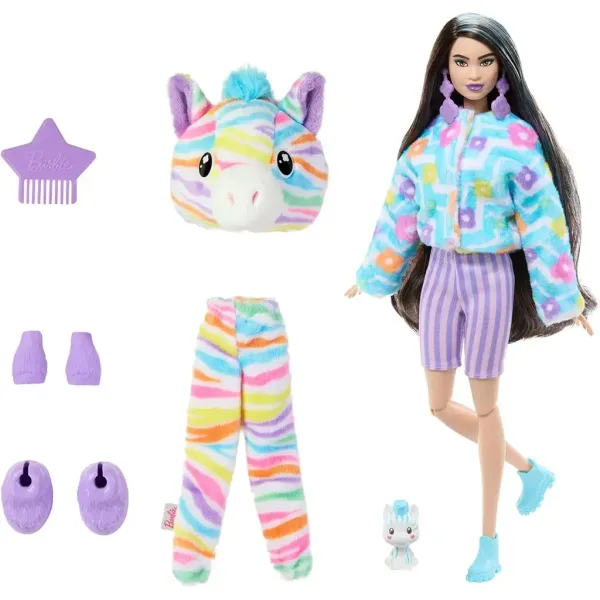 Barbie: Cutie Reveal Prekvapivá bábika - Zebra - Mattel obrázok 3