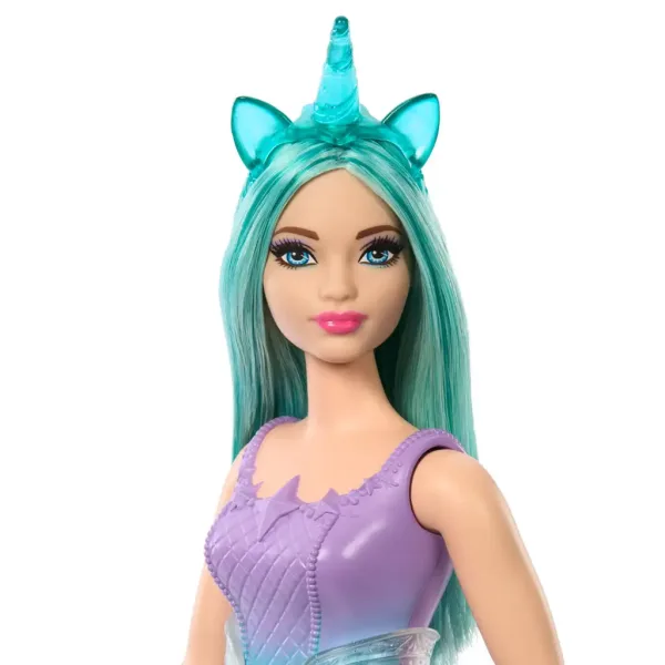 Barbie Dreamtopia: Jednorožec bábika modro-fialové šaty - Mattel obrázok 3