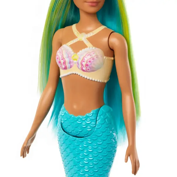 Barbie Dreamtopia: Morská víla bábika s modrými vlasmi a plutvami - Mattel obrázok 4