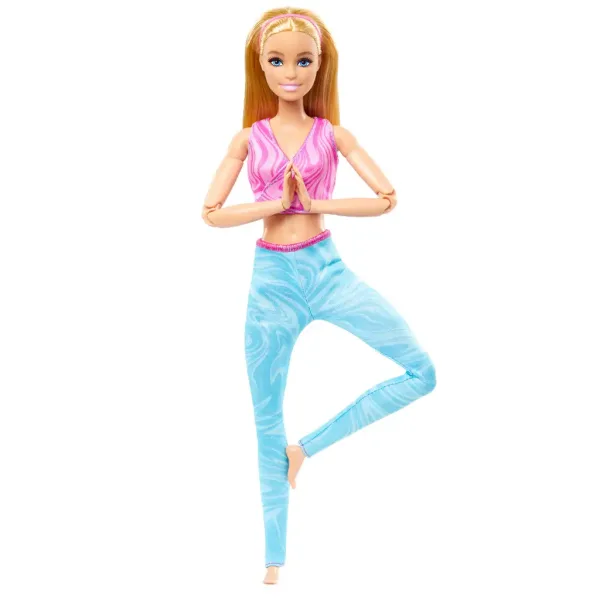 Barbie: Flexibilná joga bábika so svetlými vlasmi - Mattel obrázok 2