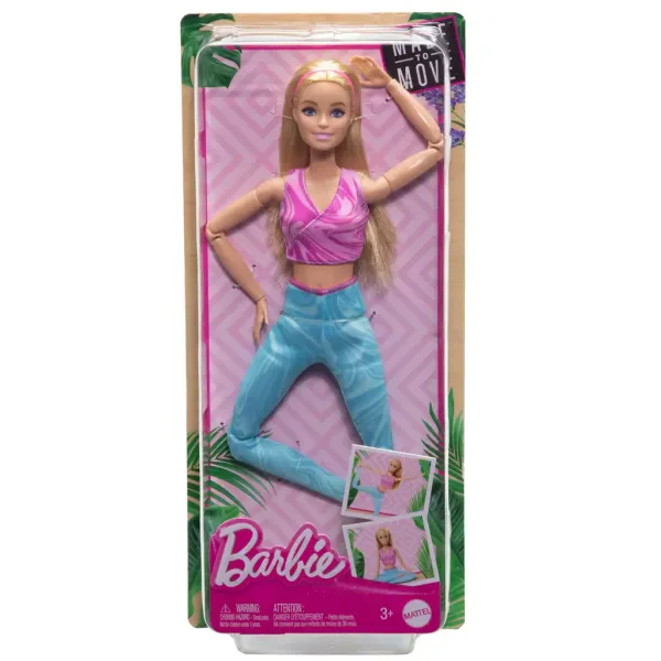 Barbie: Flexibilná joga bábika so svetlými vlasmi - Mattel obrázok 7