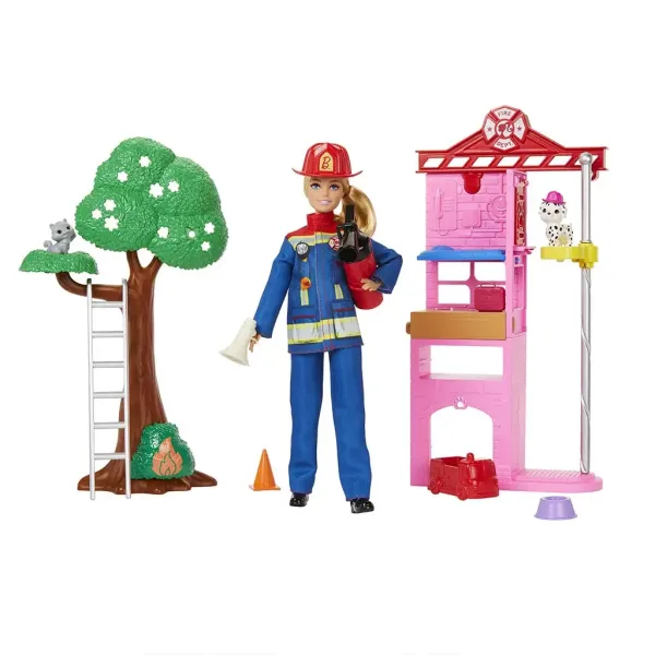 Barbie: Hasičská stanica herný set - Mattel obrázok 7