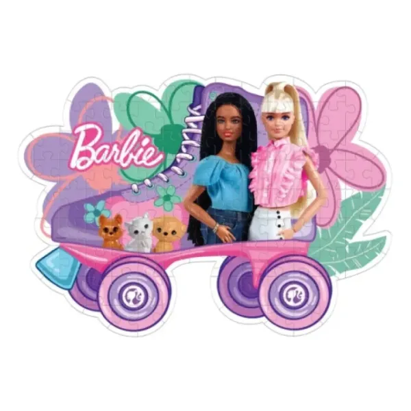 Barbie kolieskové korčule Supercolor 104ks puzzle - Clementoni obrázok 2