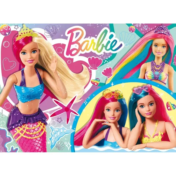Barbie magickí morskí kamaráti 48-dielne puzzle 35x25 cm - Lisciani obrázok 2