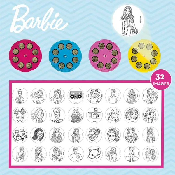 Barbie Projektorový farebný set - Lisciani obrázok 4