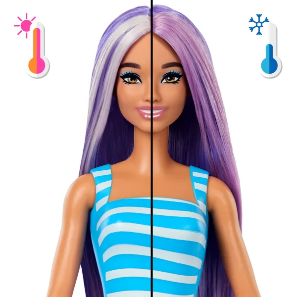 Barbie Reveal voňavý Shaker séria s bábikou s fialovými vlasmi a sychravcom - Mattel obrázok 4