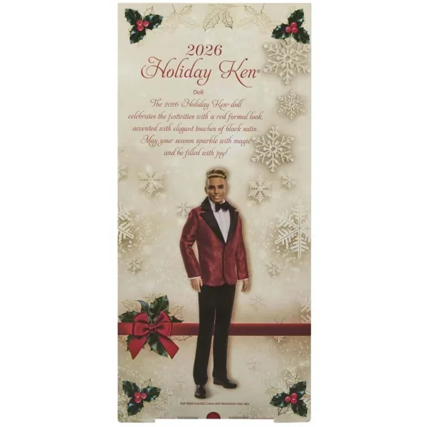 Barbie: Signature Holiday 2026 zberateľská bábika Ken 32 cm - Mattel obrázok 6