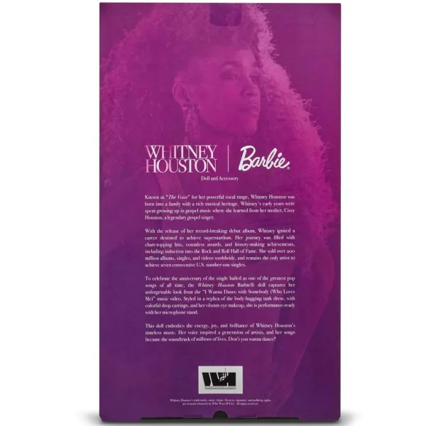 Barbie: Signature zberateľská bábika Whitney Houston, 33 cm - Mattel obrázok 6