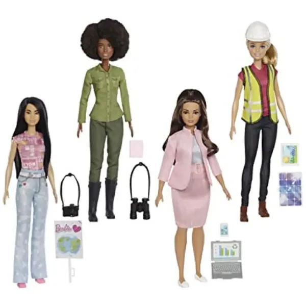 Barbie: Spoločne pre zem, kariérne bábiky 4ks v balení - Mattel obrázok 3