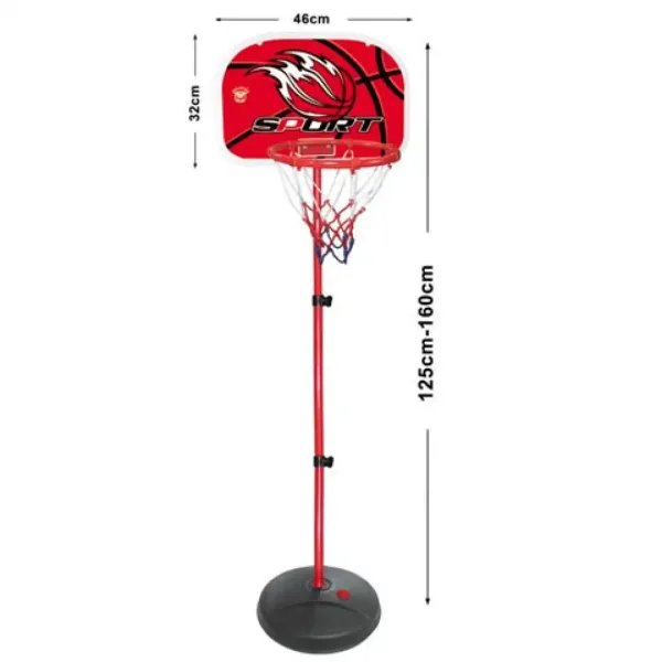 Basketbalová doska na stojane s loptou 160 cm obrázok 2