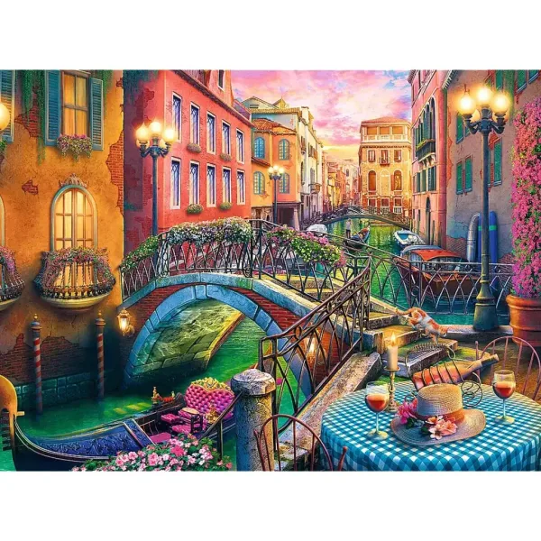 Benátsky večerný idyl 3000-dielne puzzle - Trefl obrázok 2