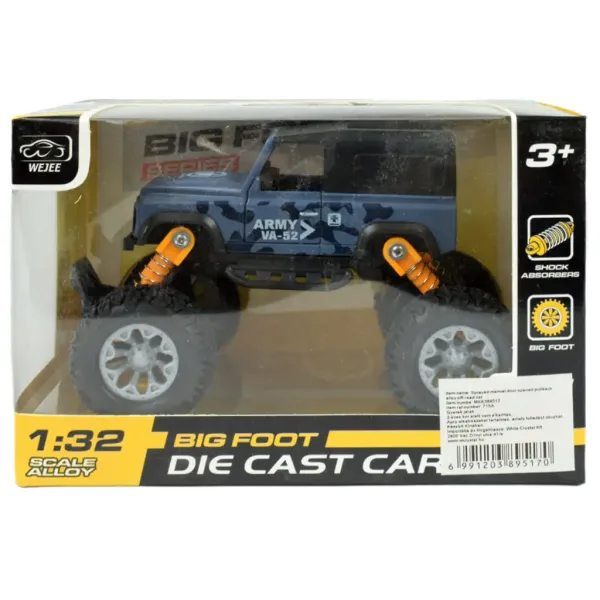 Big Foot Series: Terénne vozidlo Offroad so zotrvačníkom a gumovými pneumatikami 13 cm obrázok 5