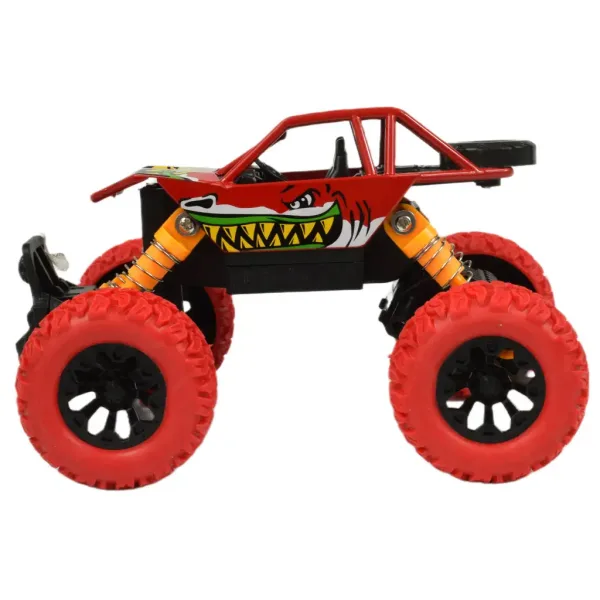 Big Foot Series: Terénne offroad vozidlo so žraločím motívom a zotrvačníkom v dvoch variantoch 13cm obrázok 3