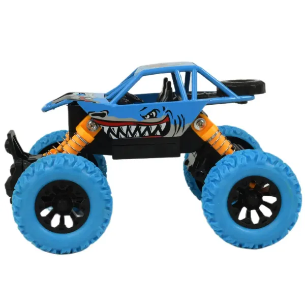 Big Foot Series: Terénne offroad vozidlo so žraločím motívom a zotrvačníkom v dvoch variantoch 13cm obrázok 7