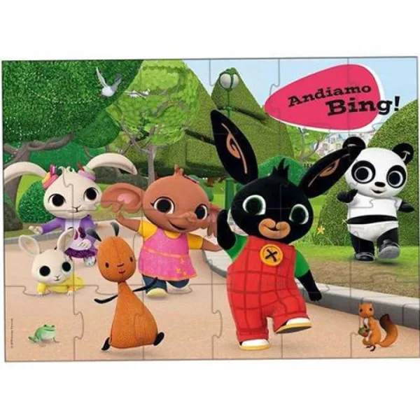 Bing: Poďme Bing! obrovský podlahový puzzle 24ks obrázok 2