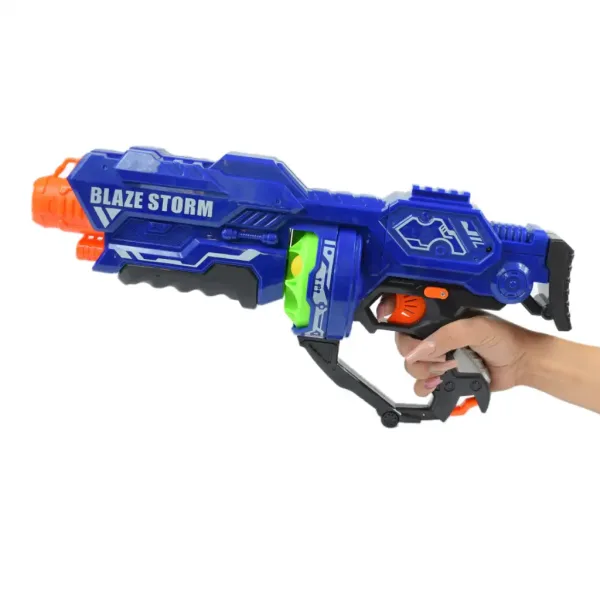 Blaze Storm: Veľká elektrická pištoľ so špongiovými nábojmi 44x20cm obrázok 4