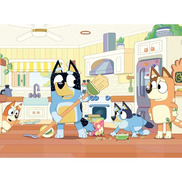 Bluey 2 v 1 60-dielne Eco puzzle a omaľovánka 70x50 cm - Lisciani obrázok 2