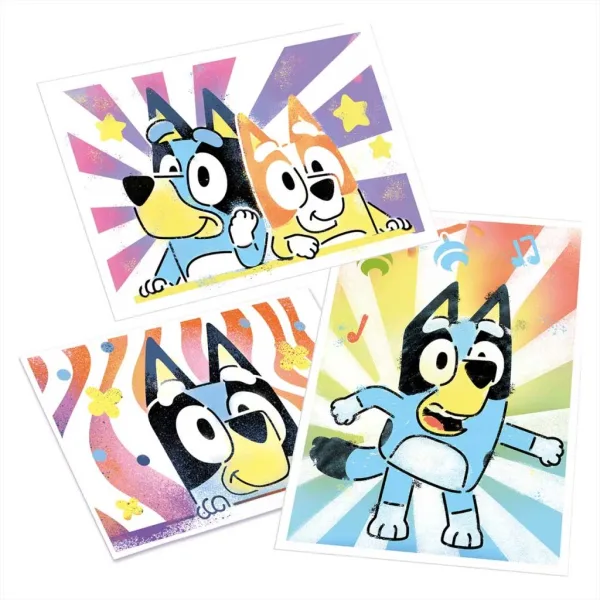 Bluey Airbrush Art posterový set na tvorbu v kufríku obrázok 3