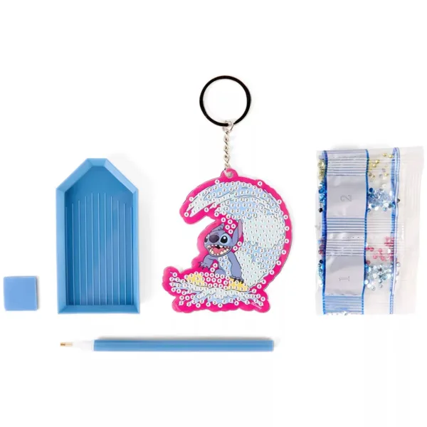 Canenco: Stitch diamantové maľovanie kľúčenka obrázok 2