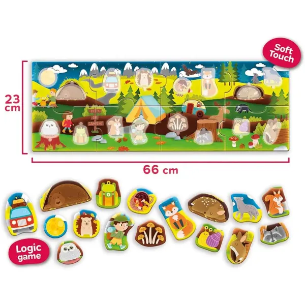 Carotina baby: Panoramatické puzzle les 24 ks - Lisciani obrázok 3