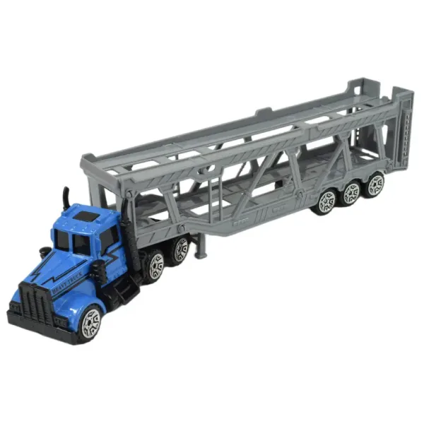 City Truck: Modrý kamión na prepravu áut 22 cm obrázok 2