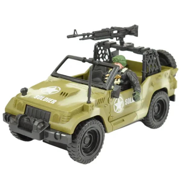 Combat Force 9: Vojenské terénne vozidlo s vojakom a zbraňami 22cm obrázok 2