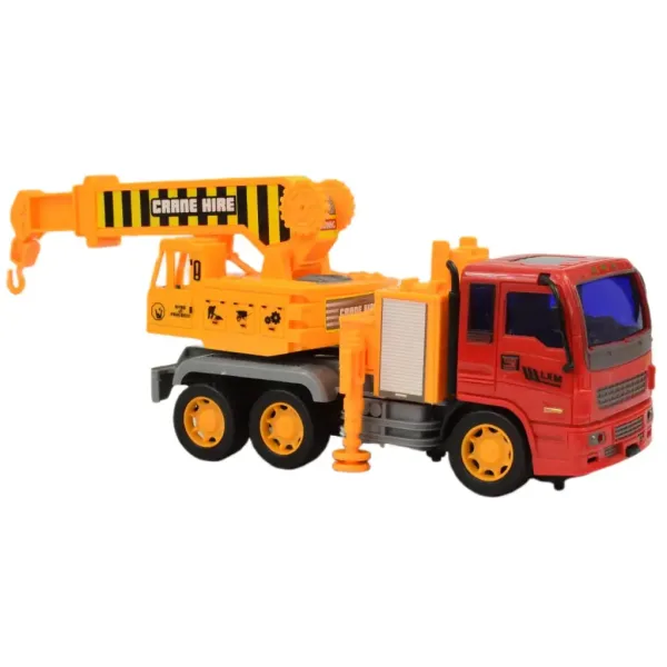 Construction Truck: Vozidlo so žeriavom a zotrvačníkom 19cm obrázok 3