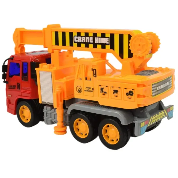 Construction Truck: Vozidlo so žeriavom a zotrvačníkom 19cm obrázok 6