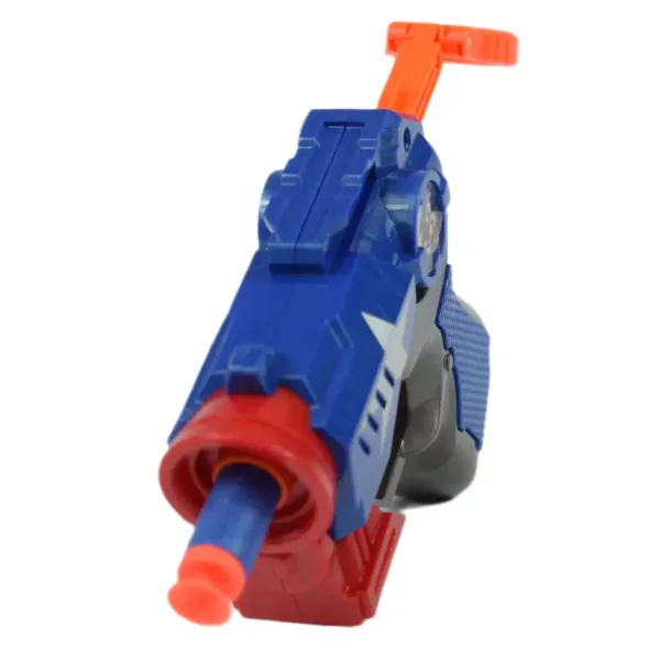 Cool Soft Bullet Gun: Malá zbraň so špongiovými nábojmi v modrej farbe 14cm obrázok 3