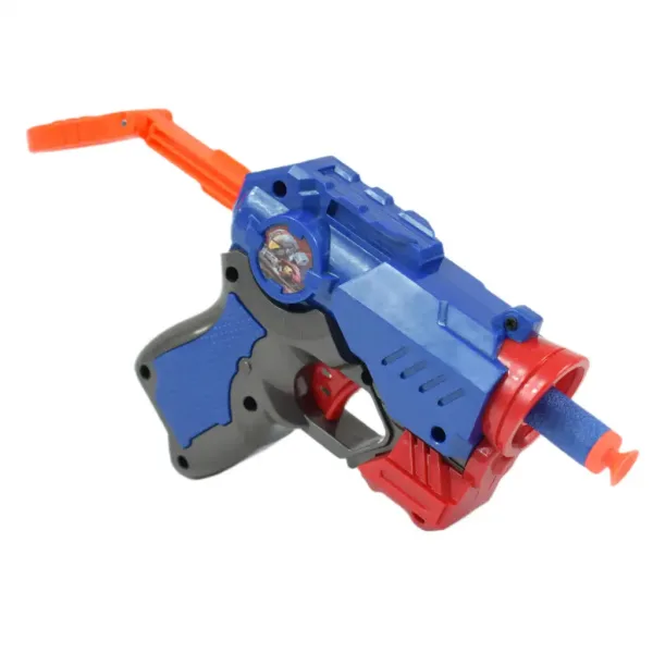 Cool Soft Bullet Gun: Malá zbraň so špongiovými nábojmi v modrej farbe 14cm obrázok 4