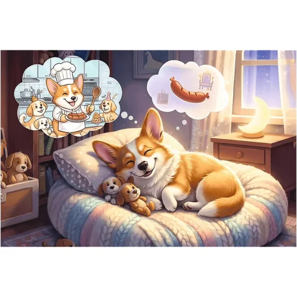 Corgi svet snov 60-dielny puzzle - Trefl obrázok 2