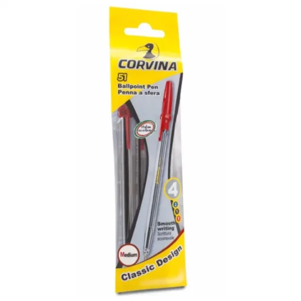 Corvina 51 4 dielny set, červené guľôčkové pero - Carioca obrázok 1
