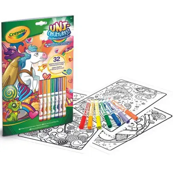 Crayola: Color & Activity pracovný zošit so 7 fixkami obrázok 1