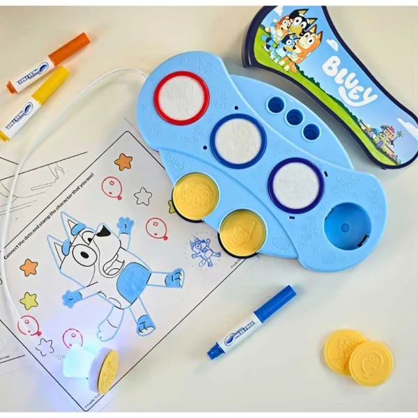 Crayola: Color Wonder Bluey Svetelný magický pečiatkovací set obrázok 2