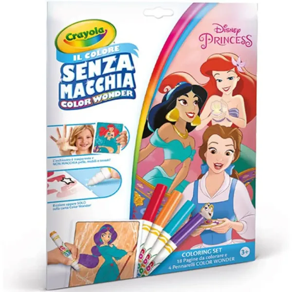 Crayola: Color Wonder Disney princezné bezfarebný omaľovánka obrázok 1
