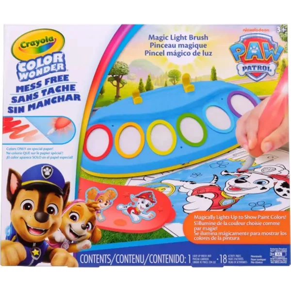 Crayola: Color Wonder Čarovný maliarsky set s osvetleným štetcom - Tlapková Patrola obrázok 2