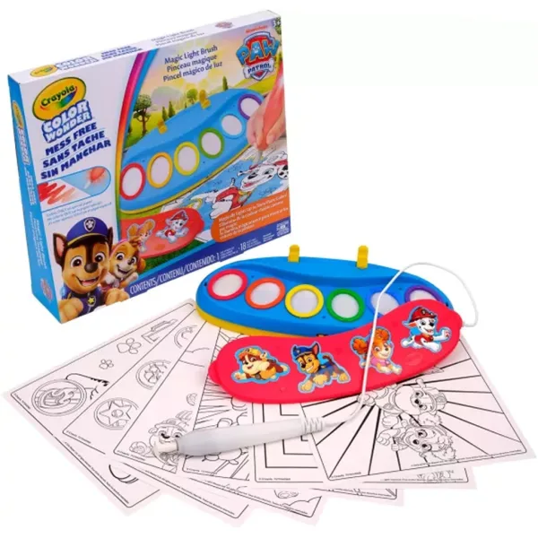 Crayola: Color Wonder Čarovný maliarsky set s osvetleným štetcom - Tlapková Patrola obrázok 1