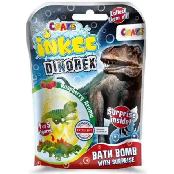 Craze: Bomba do kúpeľa so zberateľskou prekvapivou figúrkou dinosaura - EPEE obrázok 2